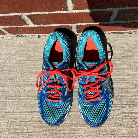 Asics Gel Cumulus 15 Women's Size US 6.5 Shoes Blue Pink Turquoise - Picture 2 of 8